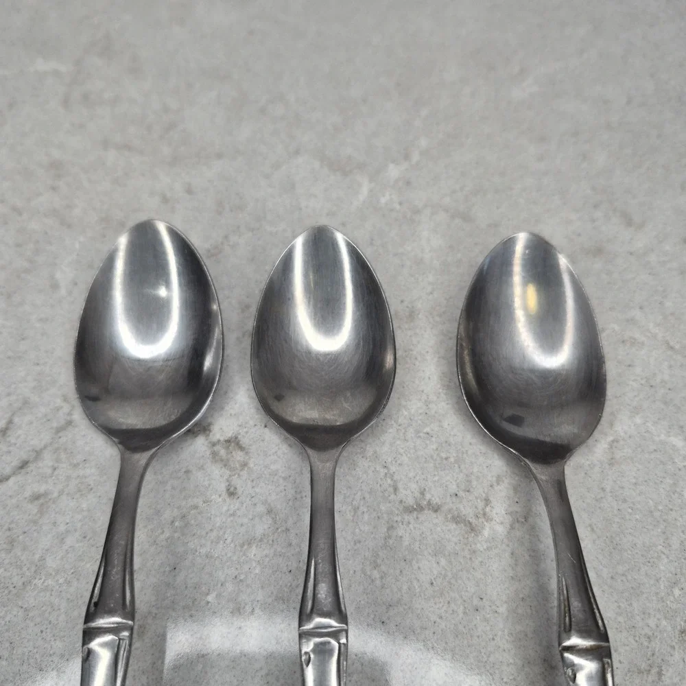 3 Northland Japan‎ Stainless Steel Bamboo Spoons